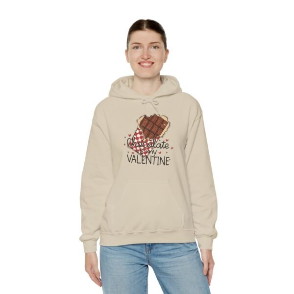Hoodie Valentine's Day Unisex Size - Chocolate Is My Valentine - Image 12