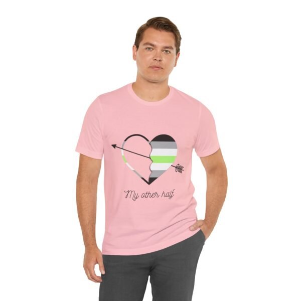 Agender Flag T-shirt Valentines Day Unisex Size - My Other Half - Image 30