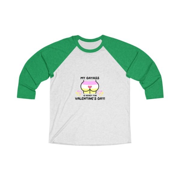 Twink Flag Tri-Blend Raglan Tee Valentines Day Unisex Size - My Gay Ass Is Ready - Image 5