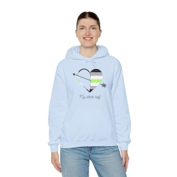 Agender Flag Hoodie Valentine's Day Unisex Size - My Other Half - Image 19