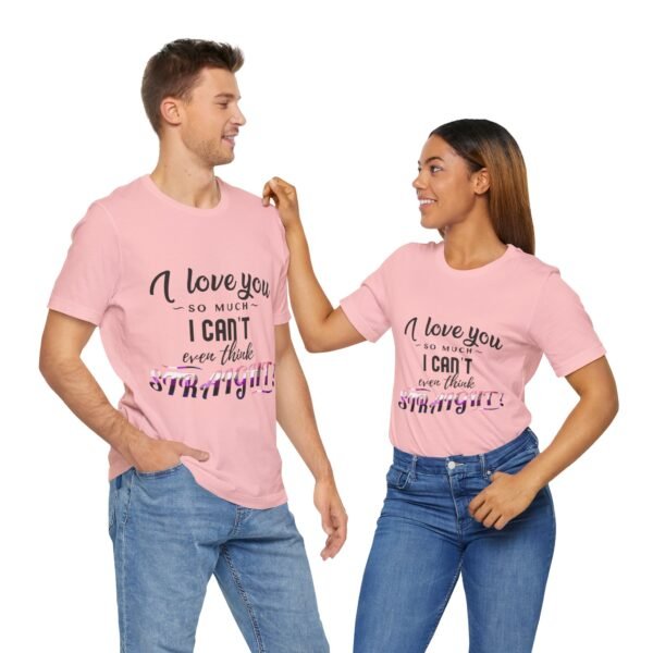 Genderfluid Flag T-shirt Valentines Day Unisex Size - I Can't Even Think Straight - Image 32