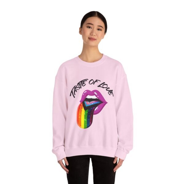 Progress Flag Heavy Blend Crewneck Sweatshirt Valentines Day Unisex Size - Taste Of Love - Image 12
