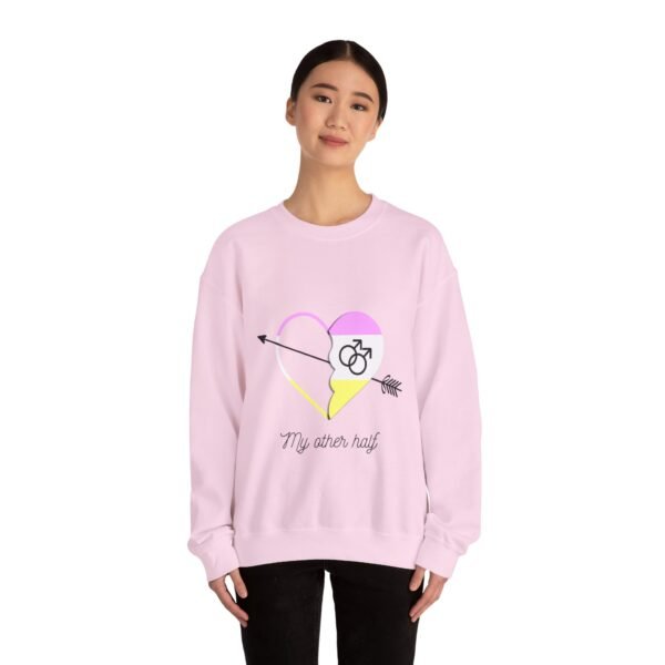 Twink Flag Heavy Blend Crewneck Sweatshirt Valentines Day Unisex Size - My Other Half - Image 12