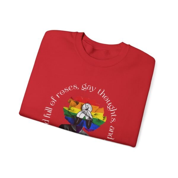 Two Spirit Flag Heavy Blend Crewneck Sweatshirt Valentines Day Unisex Size - Head Full Of Roses - Image 15