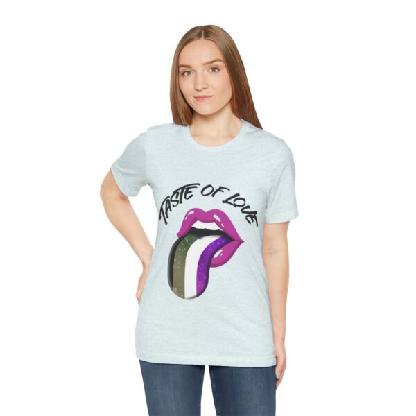Asexual Flag T-shirt Valentines Day Unisex Size - Taste Of Love - Image 11