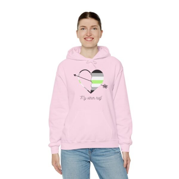 Agender Flag Hoodie Valentine's Day Unisex Size - My Other Half - Image 26