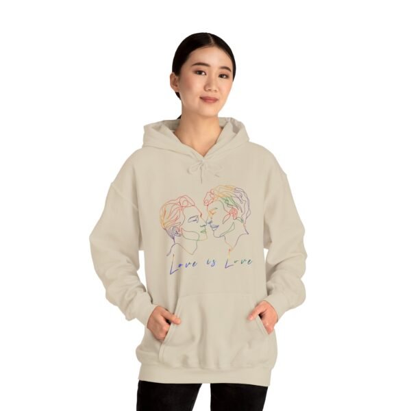 Gay Flag Hoodie Valentine's Day Unisex Size - Love Is Love - Image 17