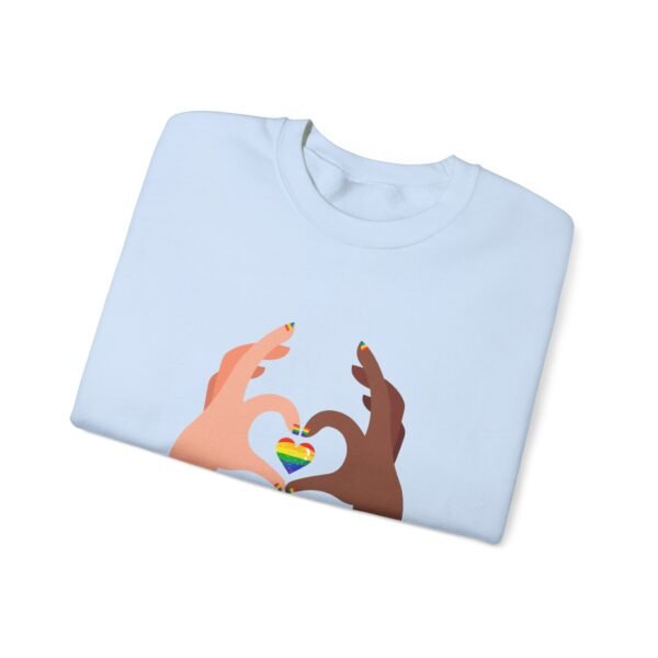 LGBT Flag Heavy Blend Crewneck Sweatshirt Valentines Day Unisex Size - Happy Valentines Day Queers - Image 11
