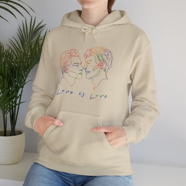 Gay Flag Hoodie Valentine's Day Unisex Size - Love Is Love - Image 21