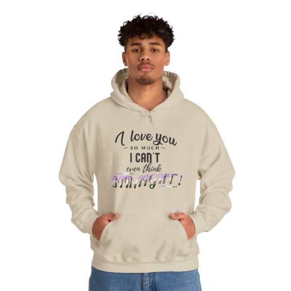 Genderqueer Flag Hoodie Valentine's Day Unisex Size - I Can't Even Think Straight - Image 11