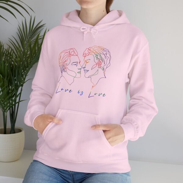 Gay Flag Hoodie Valentine's Day Unisex Size - Love Is Love - Image 28