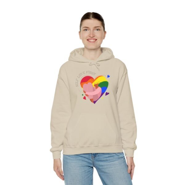 Lgbt Flag Hoodie Valentine's Day Unisex Size - Self Love First - Image 13
