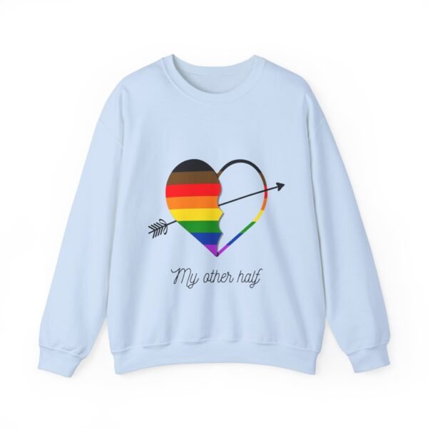 Philadelphia Flag Heavy Blend Crewneck Sweatshirt Valentines Day Unisex Size - My Other Half - Image 9