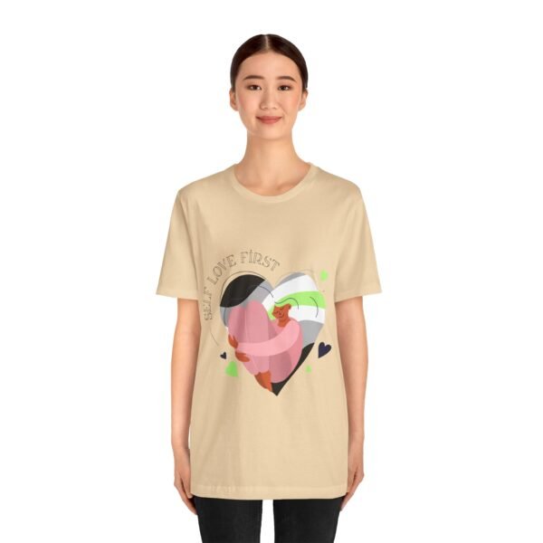 Gender Flag T-shirt Valentines Day Unisex Size - Self Love First - Image 5