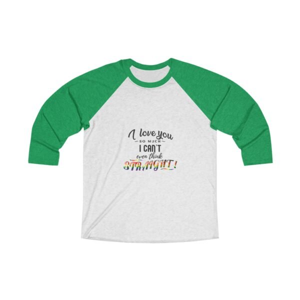 Philadelphia Flag Tri-Blend Raglan Tee Valentines Day Unisex Size - I Can't Even Think Straight - Image 5