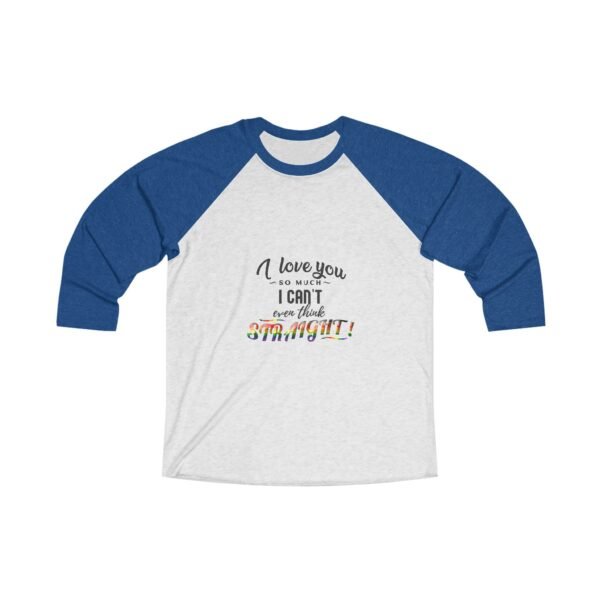 Philadelphia Flag Tri-Blend Raglan Tee Valentines Day Unisex Size - I Can't Even Think Straight - Image 7