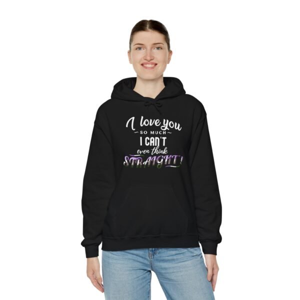 Genderqueer Flag Hoodie Valentine's Day Unisex Size - I Can't Even Think Straight - Image 5