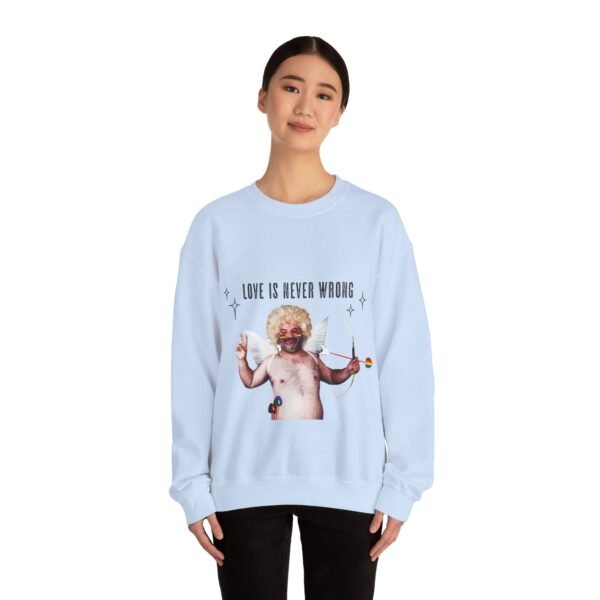 Philadelphia Flag Heavy Blend Crewneck Sweatshirt Valentines Day Unisex Size - Love Is Never Wrong - Image 12