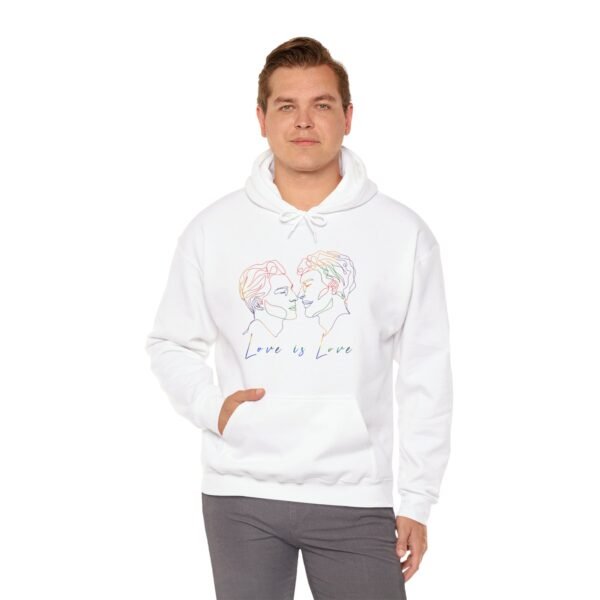 Gay Flag Hoodie Valentine's Day Unisex Size - Love Is Love - Image 8