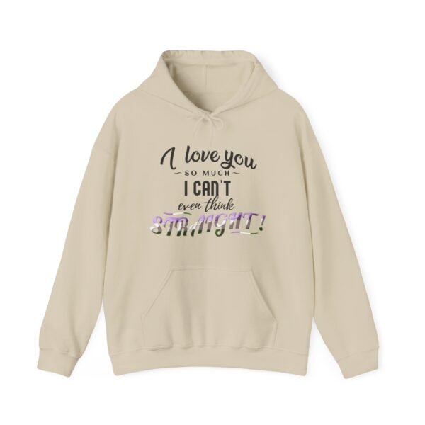 Genderqueer Flag Hoodie Valentine's Day Unisex Size - I Can't Even Think Straight - Image 8