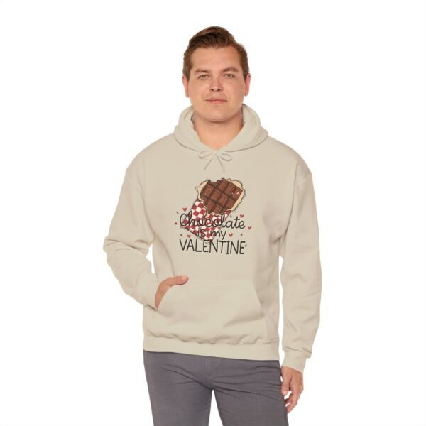 Hoodie Valentine's Day Unisex Size - Chocolate Is My Valentine - Image 13