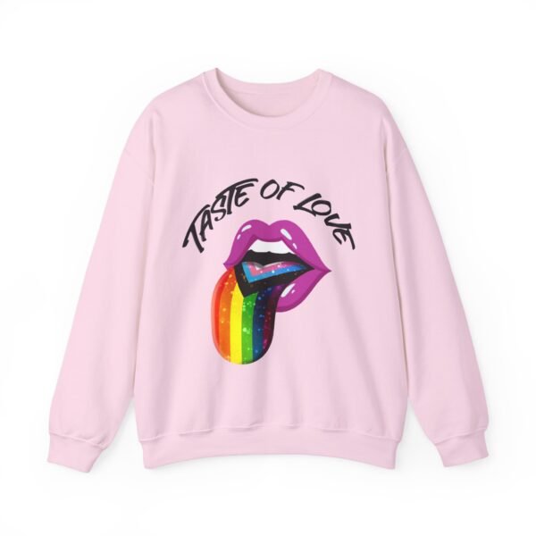Progress Flag Heavy Blend Crewneck Sweatshirt Valentines Day Unisex Size - Taste Of Love - Image 9