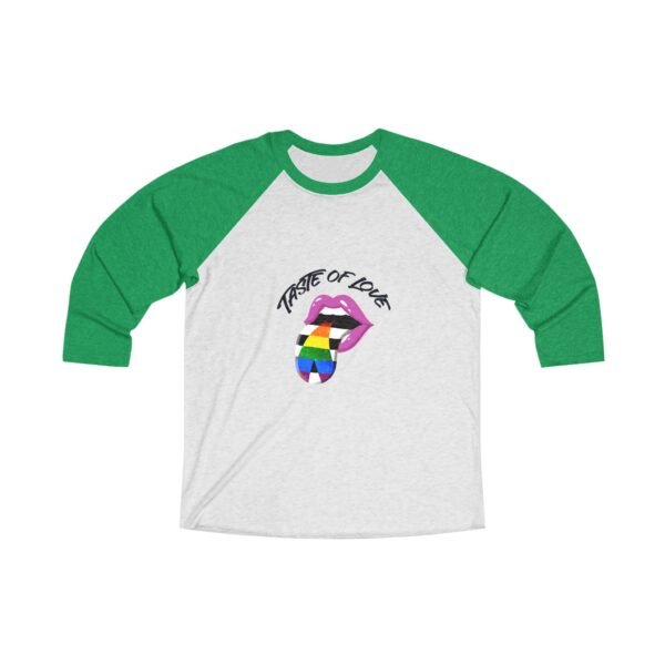 Straight Ally Flag Tri-Blend Raglan Tee Valentines Day Unisex Size - Taste Of Love - Image 5