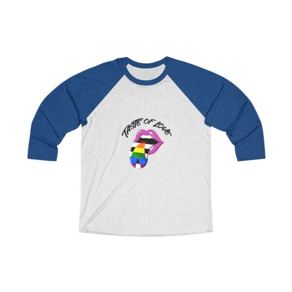 Straight Ally Flag Tri-Blend Raglan Tee Valentines Day Unisex Size - Taste Of Love - Image 7