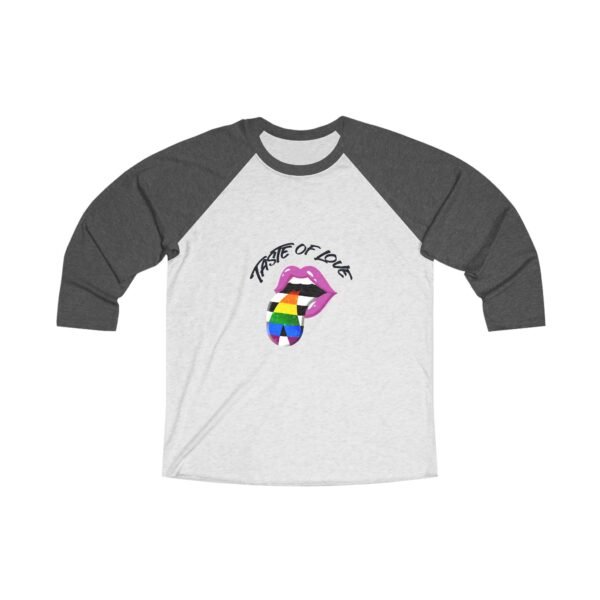 Straight Ally Flag Tri-Blend Raglan Tee Valentines Day Unisex Size - Taste Of Love