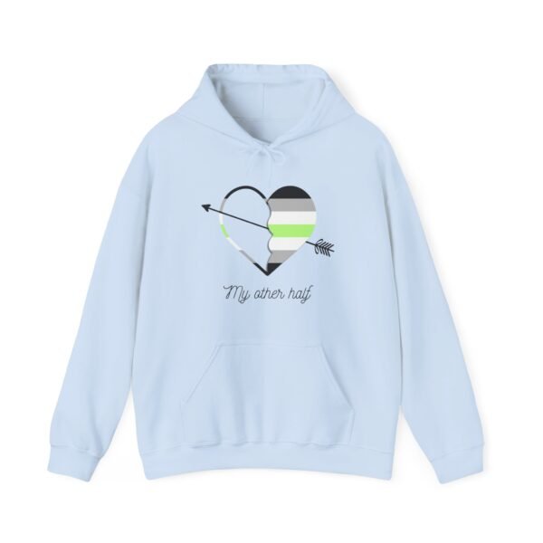 Agender Flag Hoodie Valentine's Day Unisex Size - My Other Half - Image 15