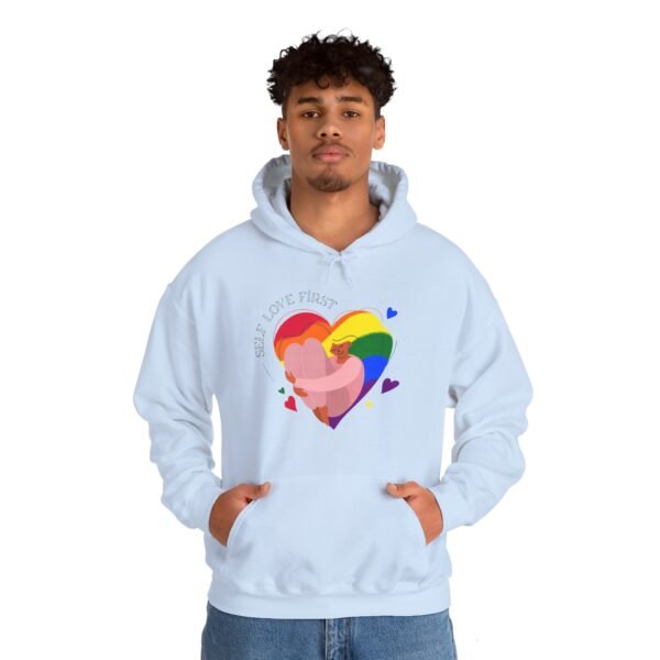 Lgbt Flag Hoodie Valentine's Day Unisex Size - Self Love First - Image 19