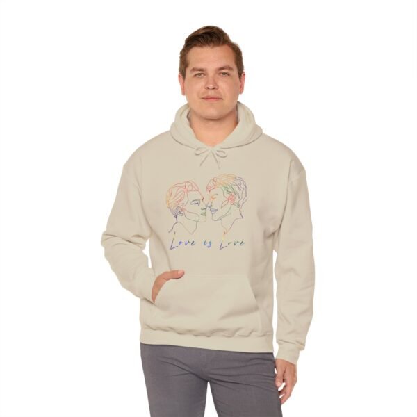 Gay Flag Hoodie Valentine's Day Unisex Size - Love Is Love - Image 20