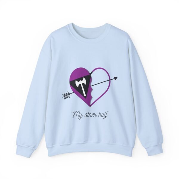 Labrys Lesbian Flag Heavy Blend Crewneck Sweatshirt Valentines Day Unisex Size - My Other Half - Image 13