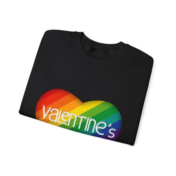 LGBT Flag Heavy Blend Crewneck Sweatshirt Valentines Day Unisex Size - Valentine's Gay - Image 7