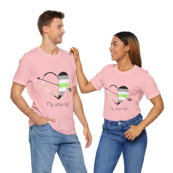 Agender Flag T-shirt Valentines Day Unisex Size - My Other Half - Image 32