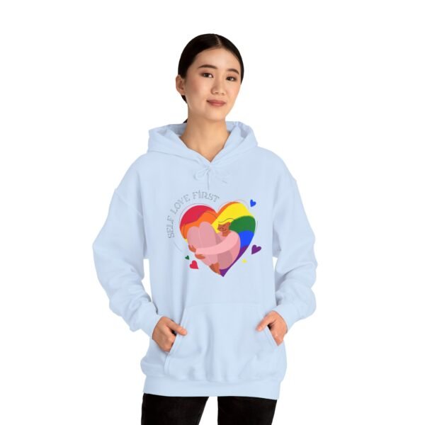 Lgbt Flag Hoodie Valentine's Day Unisex Size - Self Love First - Image 18