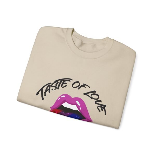 Bisexual Flag Heavy Blend Crewneck Sweatshirt Valentines Day Unisex Size - Taste Of Love - Image 7