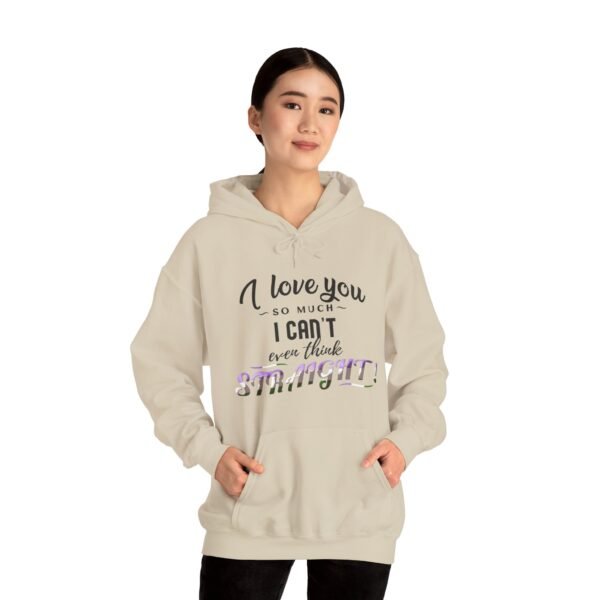 Genderqueer Flag Hoodie Valentine's Day Unisex Size - I Can't Even Think Straight - Image 10