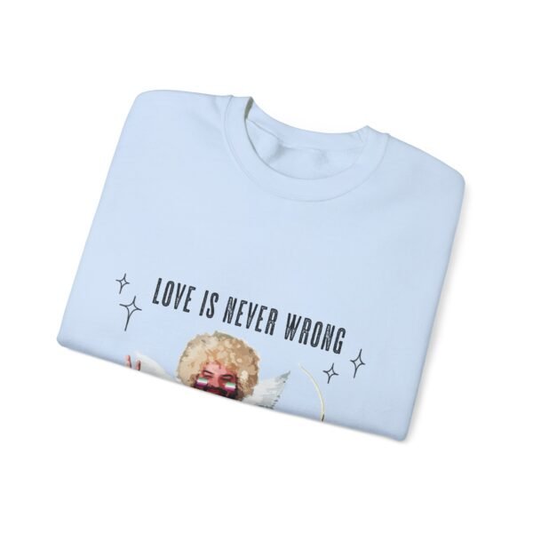 Abrosexual Flag Heavy Blend Crewneck Sweatshirt Valentines Day Unisex Size - Love Is Never Wrong - Image 15
