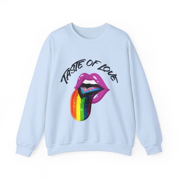 Progress Flag Heavy Blend Crewneck Sweatshirt Valentines Day Unisex Size - Taste Of Love - Image 5