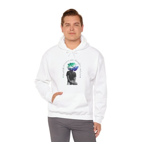 Gay Flag Hoodie Valentine's Day Unisex Size - Head Full Of Roses - Image 6
