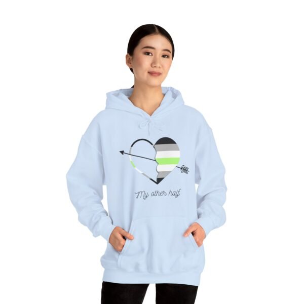 Agender Flag Hoodie Valentine's Day Unisex Size - My Other Half - Image 17