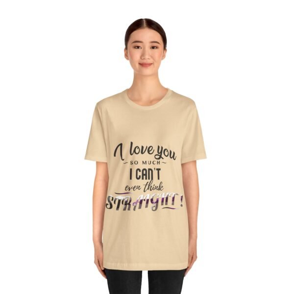 Demisexual Flag T-shirt Valentines Day Unisex Size - I can't Even Think Straight - Image 3