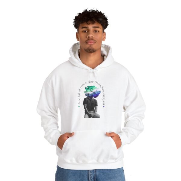 Gay Flag Hoodie Valentine's Day Unisex Size - Head Full Of Roses - Image 4