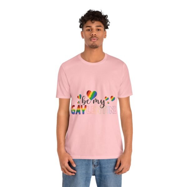 LGBT Flag T-shirt Valentines Day Unisex Size - Be My Gaylentine - Image 28