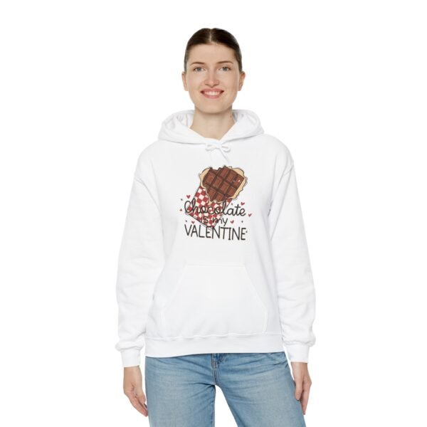 Hoodie Valentine's Day Unisex Size - Chocolate Is My Valentine - Image 5