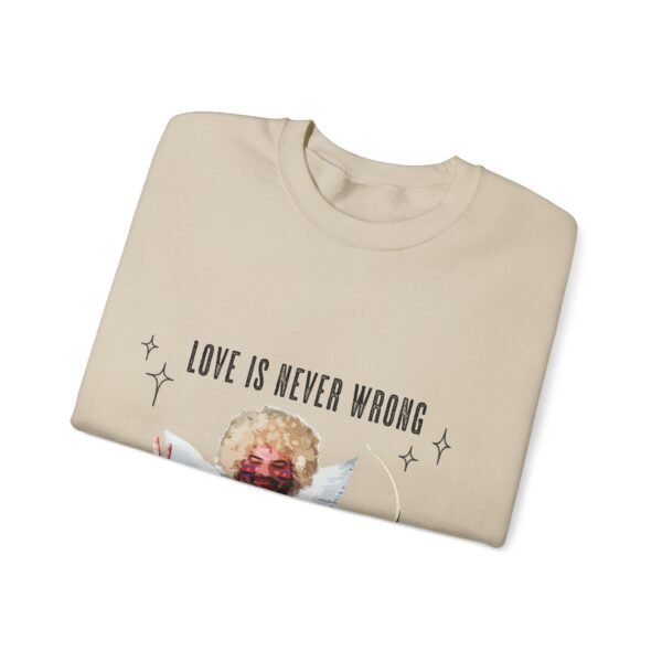 Polyamory Flag Heavy Blend Crewneck Sweatshirt Valentines Day Unisex Size - Love Is Never Wrong - Image 7