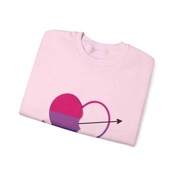 Bisexual Flag Heavy Blend Crewneck Sweatshirt Valentines Day Unisex Size - My Other Half - Image 19