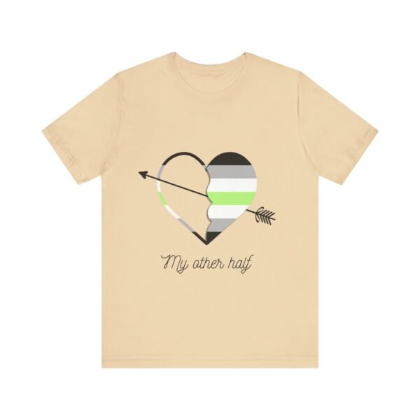 Agender Flag T-shirt Valentines Day Unisex Size - My Other Half - Image 9