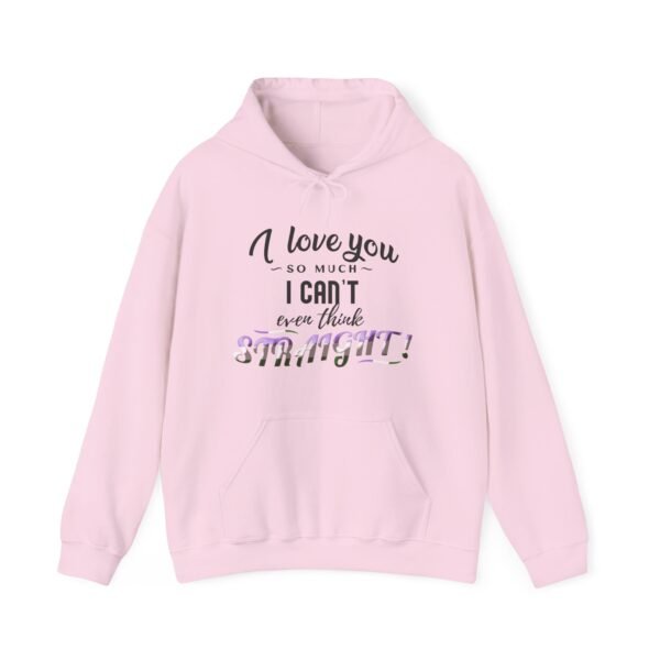 Genderqueer Flag Hoodie Valentine's Day Unisex Size - I Can't Even Think Straight - Image 22